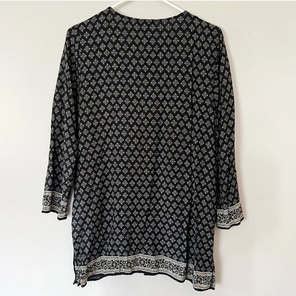 Lucky Brand Made in India Tunic Top Moroccan Indian
Print M Medium Tassle Boho - Picture 8 of 12